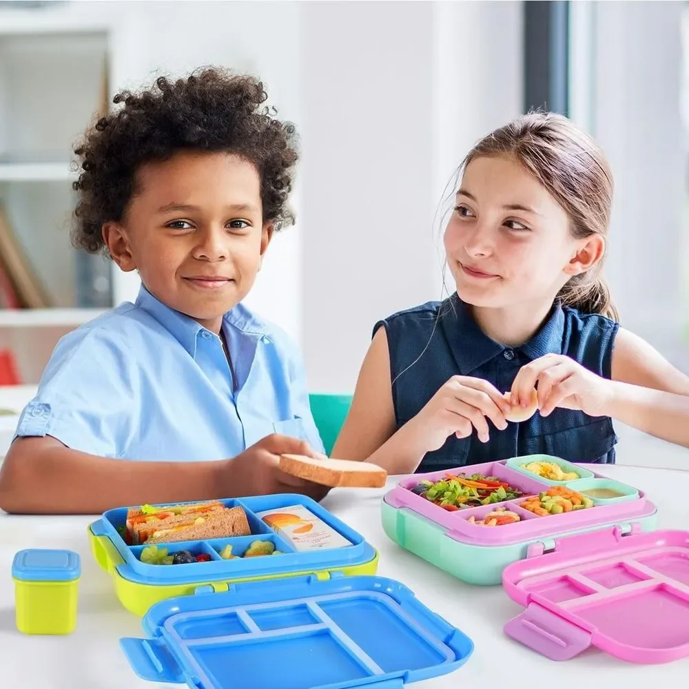Lunch Box For Kids Large 4.8 Cups Lunch Container With 2 Modular Container